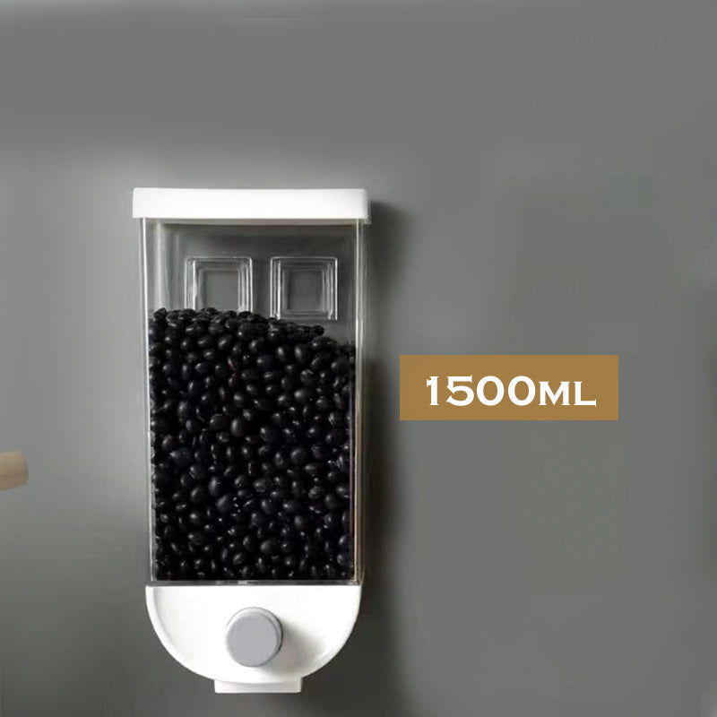 1500ml Wall Mounted Transparent Grain Storage Box