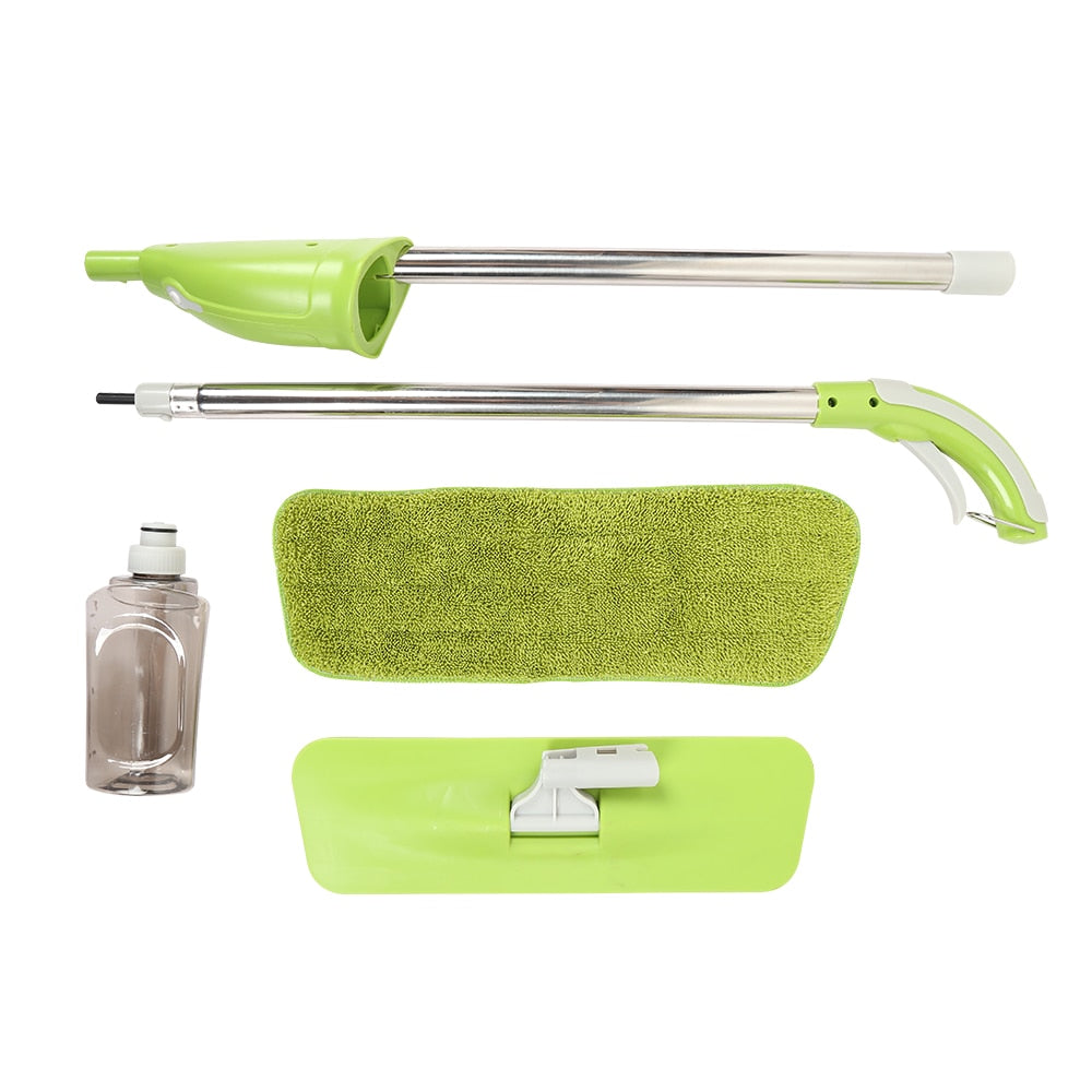 Flat Microfiber Spray Mop – Household Floor Cleaner