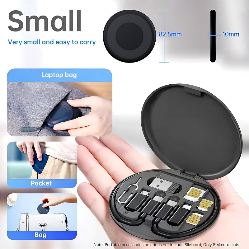 5-in-1 60W Fast Charging Cable Set – Portable Data Cable Kit