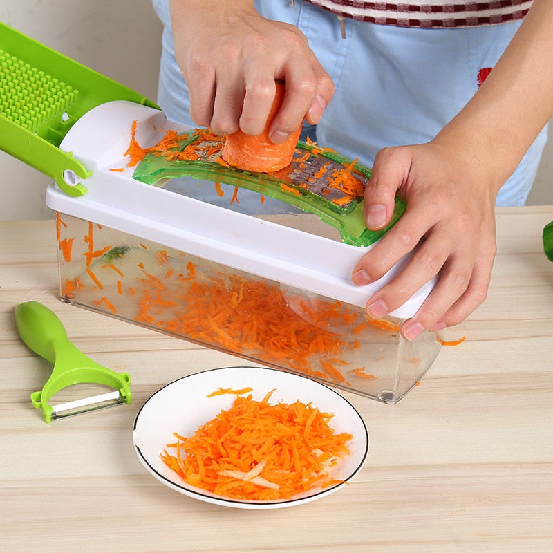 12pcs Nicer Dicer Plus – Multi-Function Kitchen Slicer