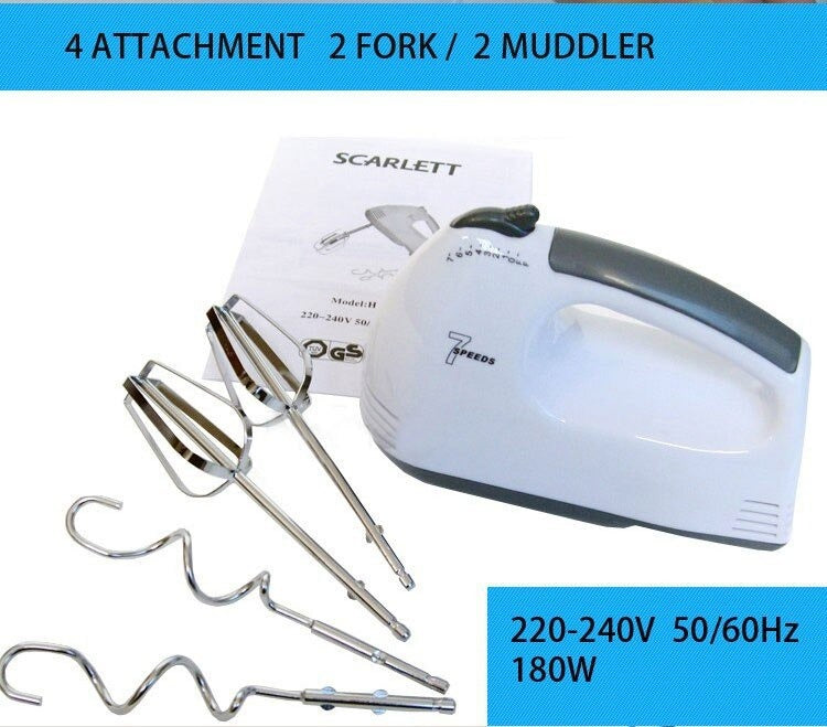 Electric Hand Mixer with 7 Speed Control