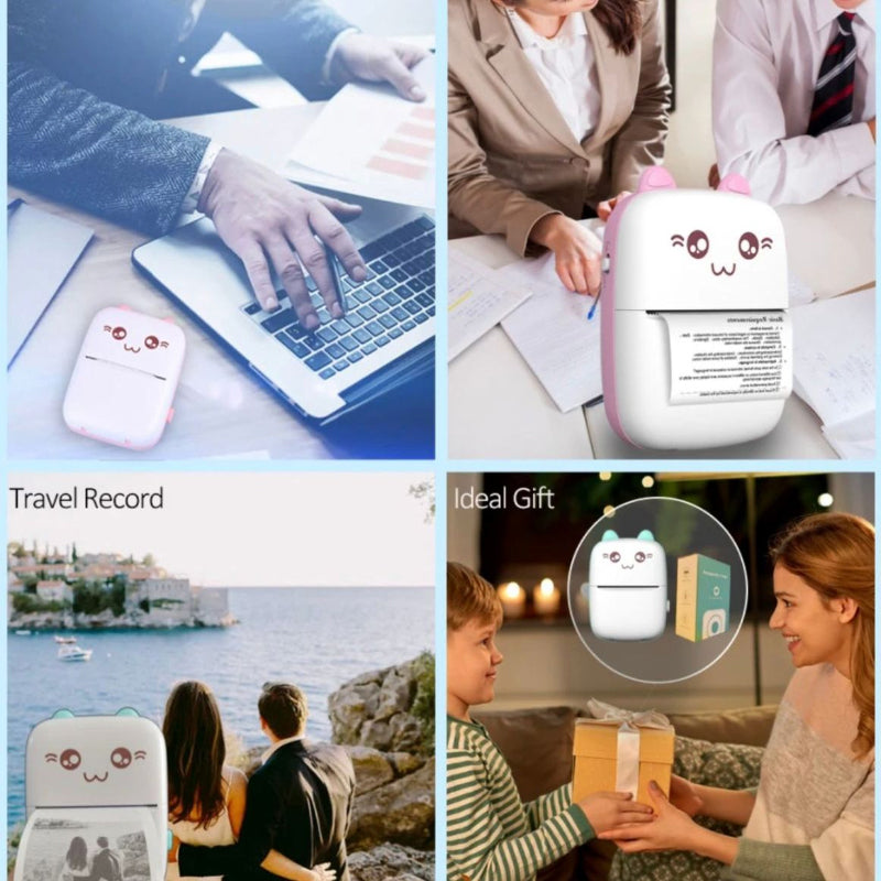 Mini Cat-Shaped Bluetooth Pocket Printer – 57mm