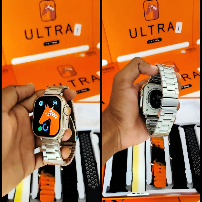 7-in-1 Ultra Smart Watch – Big 2.01” Display with 7 Straps