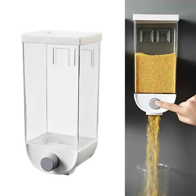 1500ml Wall Mounted Transparent Grain Storage Box