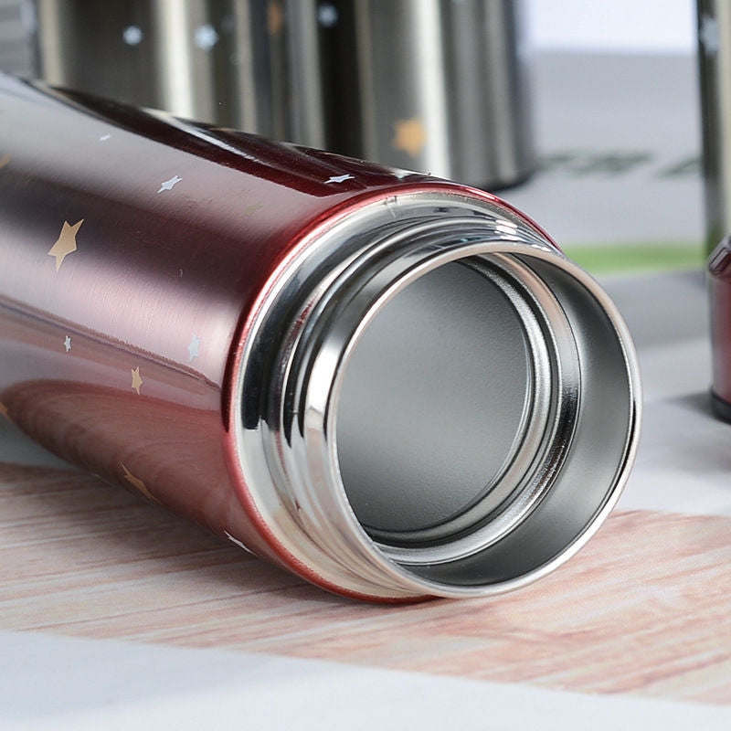 500ml Starry Sky LED Temperature Stainless Steel Thermos Bottle