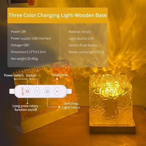 Water Ripple Lamp – 16 Color Modes