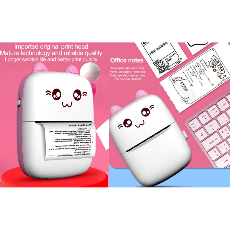 Mini Cat-Shaped Bluetooth Pocket Printer – 57mm